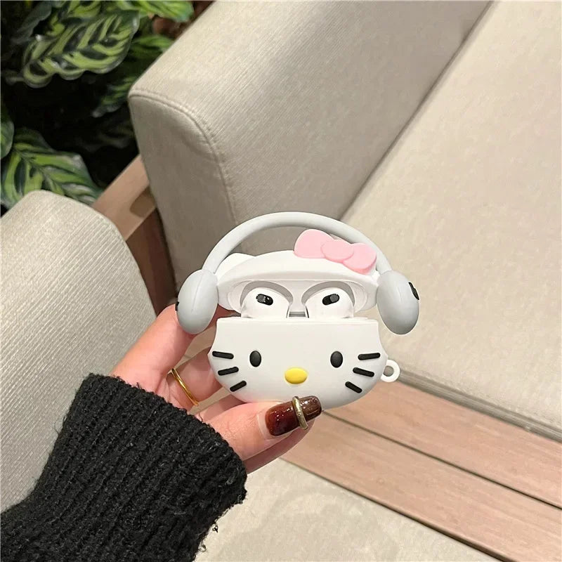Cute 3D Anime Bluetooth Earphone Airpod Case