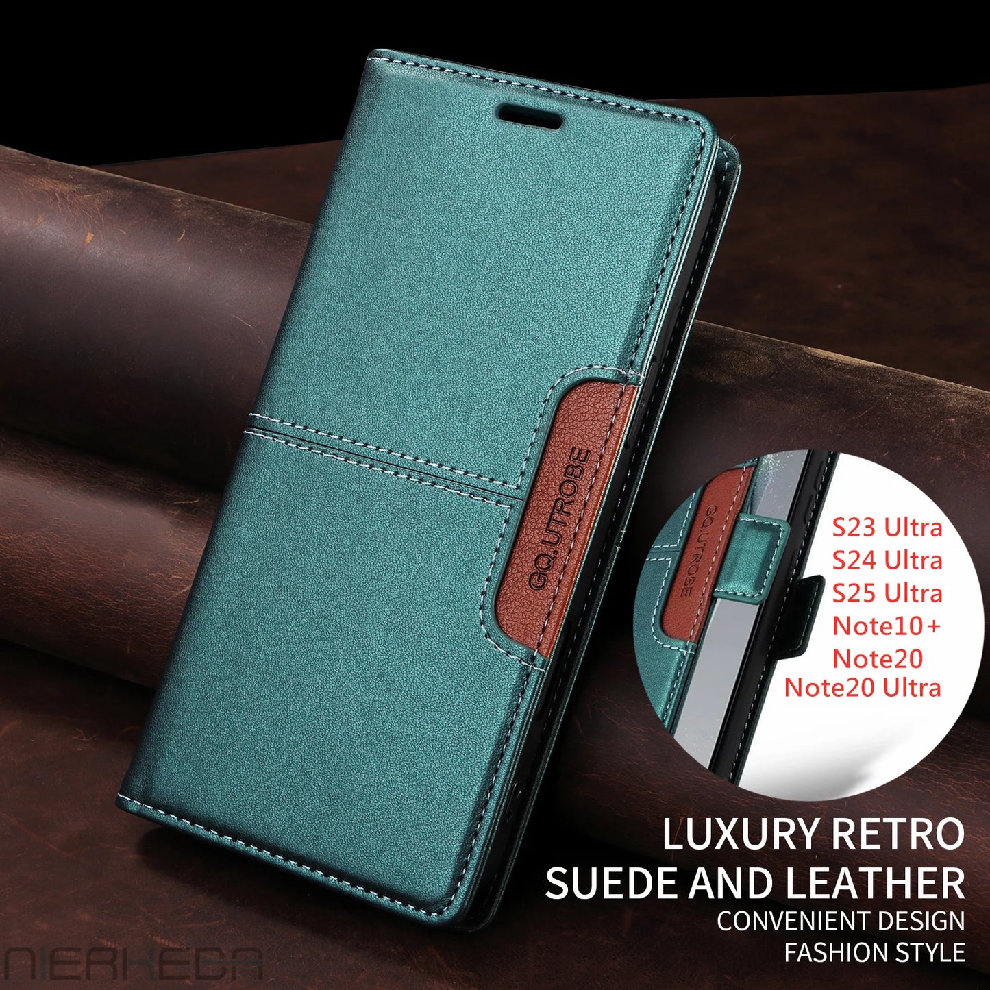 Flip Leather Wallet Phone Case for Samsung Galaxy