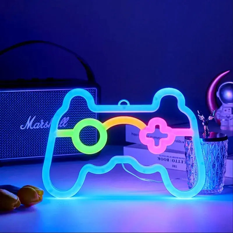Game Controller Neon Sign For Gamer Room Decor
