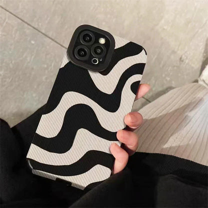 Shockproof Zebra Stripe Silicone Phone Case
