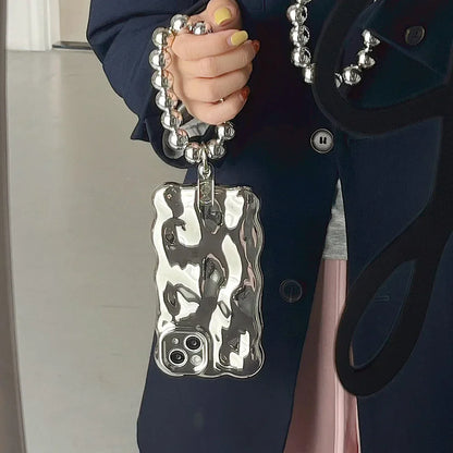 Electroplated 3D Meteorite Pattern Phone Case