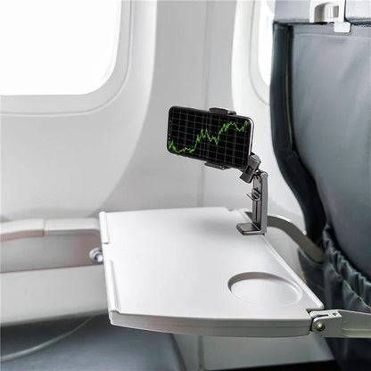 Airplane Phone Holder Portable Travel Stand Desk