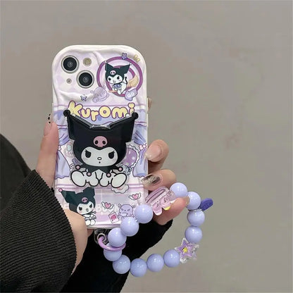 Kuromi Hello Kitty Bracket Bracelet Phone Case