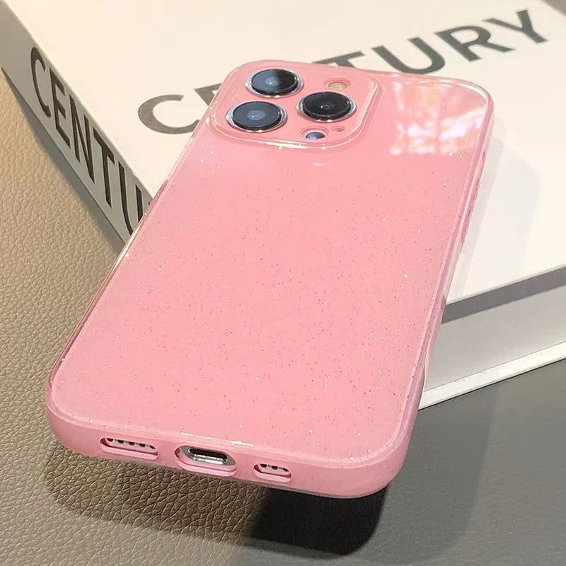 Glitter Bling Sequins Silicone Soft Phone Case