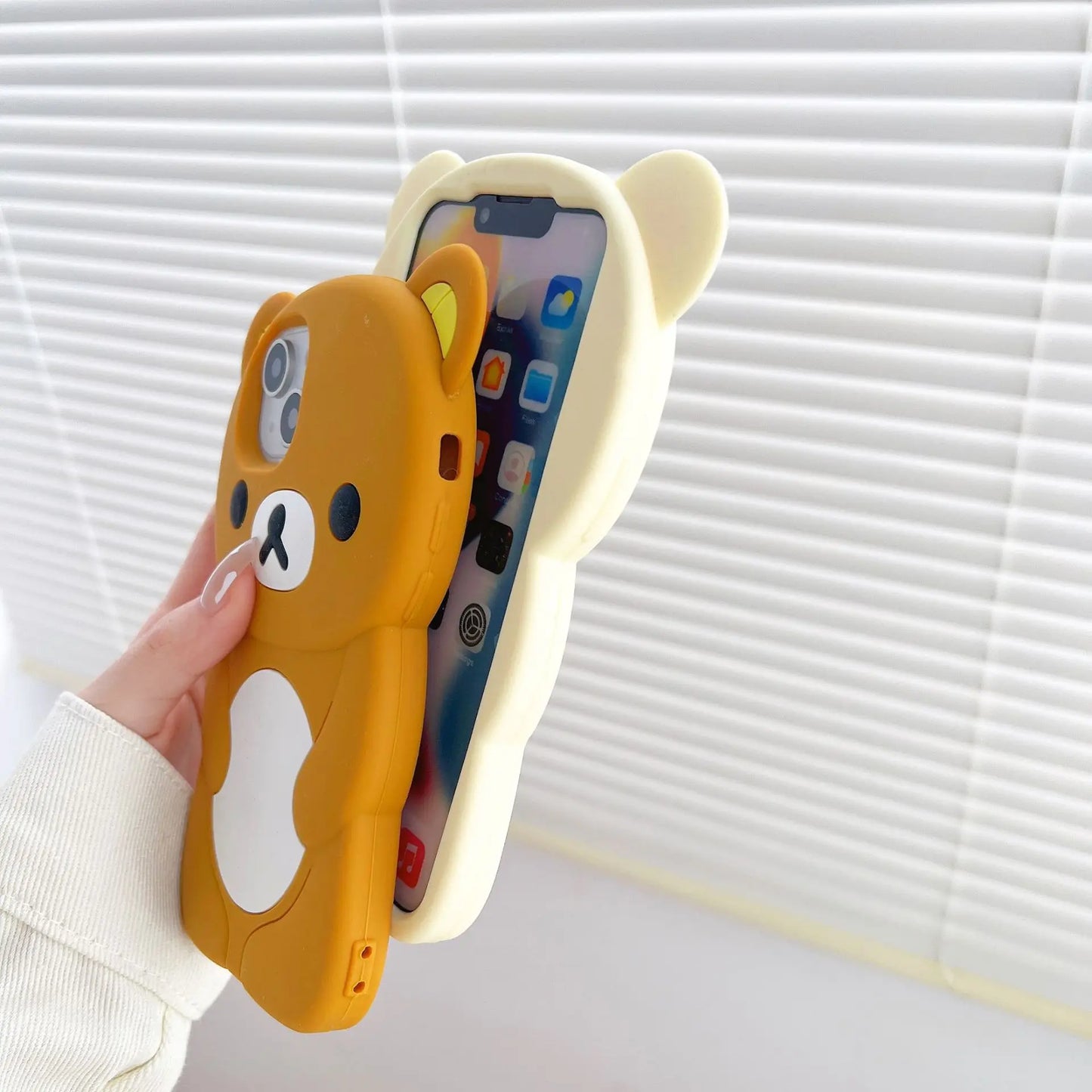 Rilakkuma Bear Silicone Soft Cover Phone Case