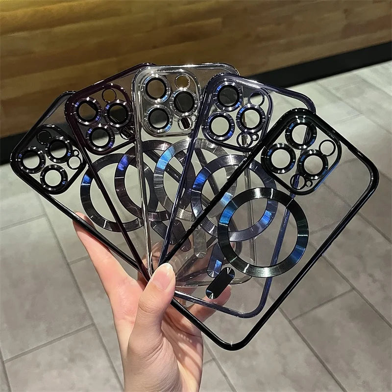 Plating For Magsafe Wireless Charge Phone Case