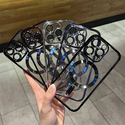 Plating For Magsafe Wireless Charge Phone Case