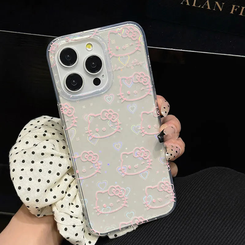Sanrio Hello Kitty Full Screen KT Shining Phone Case