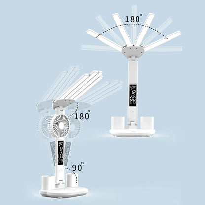 Desk Lamp Reading Light Led Table Light with Fan
