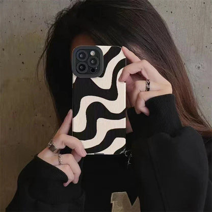 Shockproof Zebra Stripe Silicone Phone Case