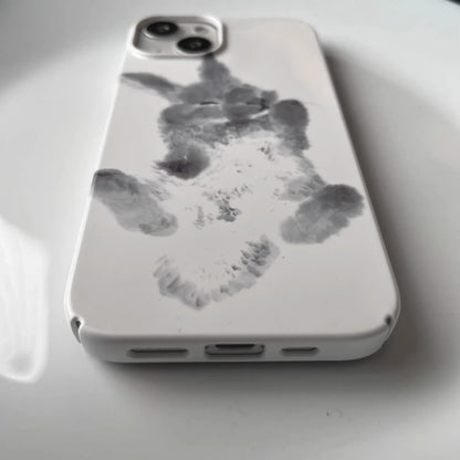 Ink and Wash Painting Rabbit Phone Case