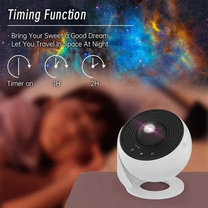 LED Night Light Galaxy Projector Starry Sky Projector 360° Rotate Planetarium Night Lamp