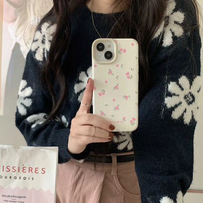 Flower Soft Leather Phone Case