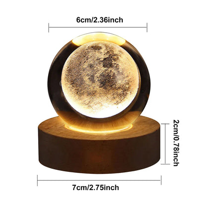 Night Light 3D Moon Planet Galaxy Decor