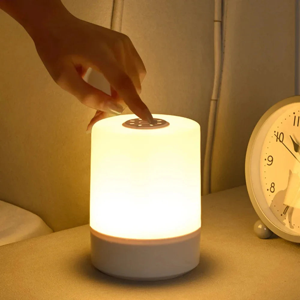 Dimming Touch Night Lamp USB LED Lamp With Switch Sleep Lamp