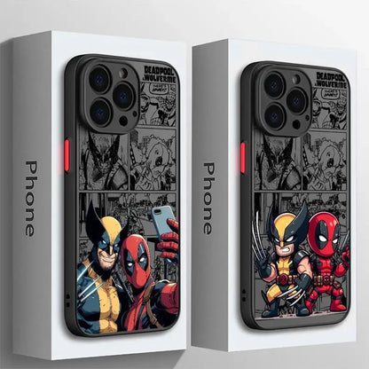 Marvel Deadpool And Wolverine Clear Matte Phone Case