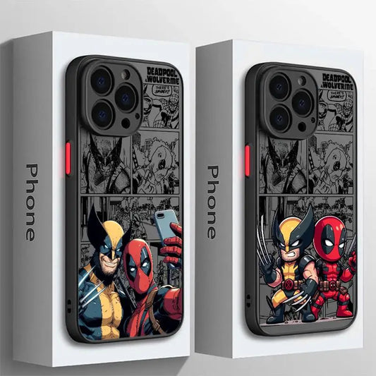 Marvel Deadpool And Wolverine Clear Matte Phone Case
