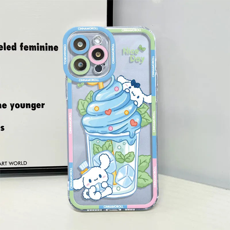 Cinnamoroll K-Kuromi Drinks Phone Case