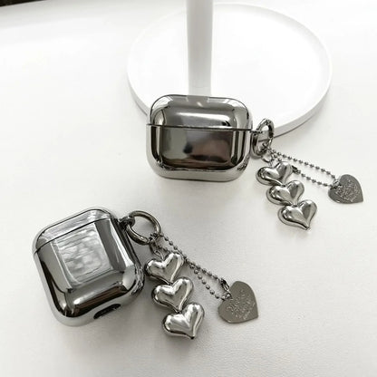 Electroplated Silver Earphone Airpod Case