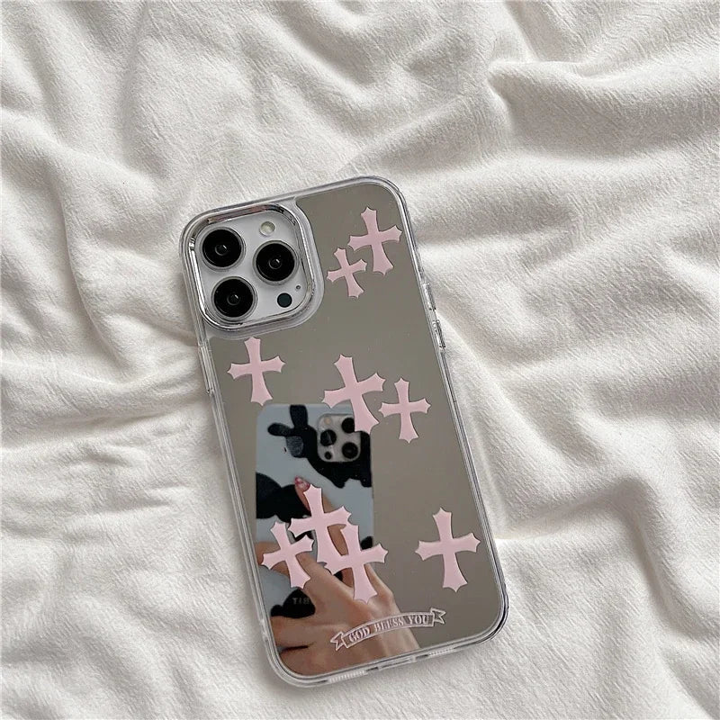 Makeup Mirror Jesus Christ Cross Phone Case