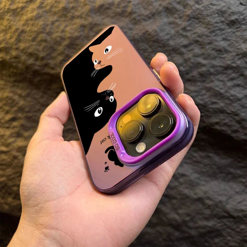 Cute Cartoon Black Cat Phone Case