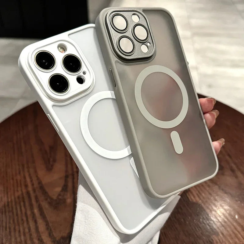 Transparent For Magsafe Magnetic Lens Protection Phone Case 16