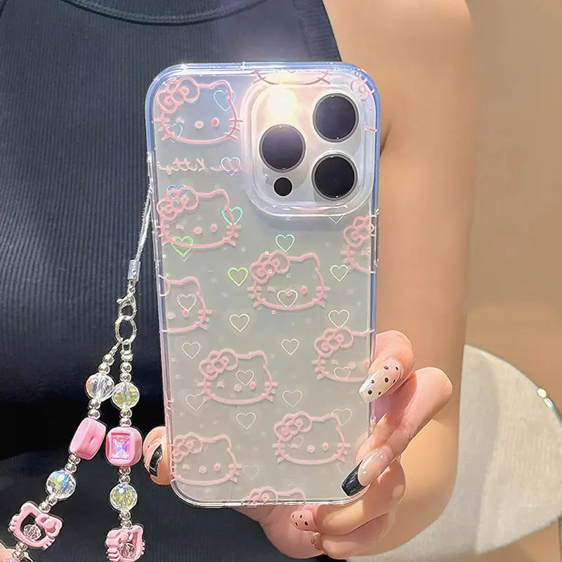 Sanrio Hello Kitty Full Screen KT Shining Phone Case