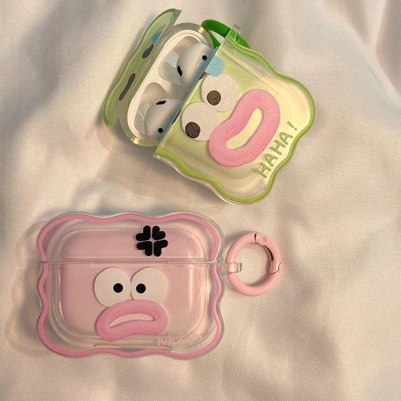 Cute Cartoon Couples Headphone Airpod Case