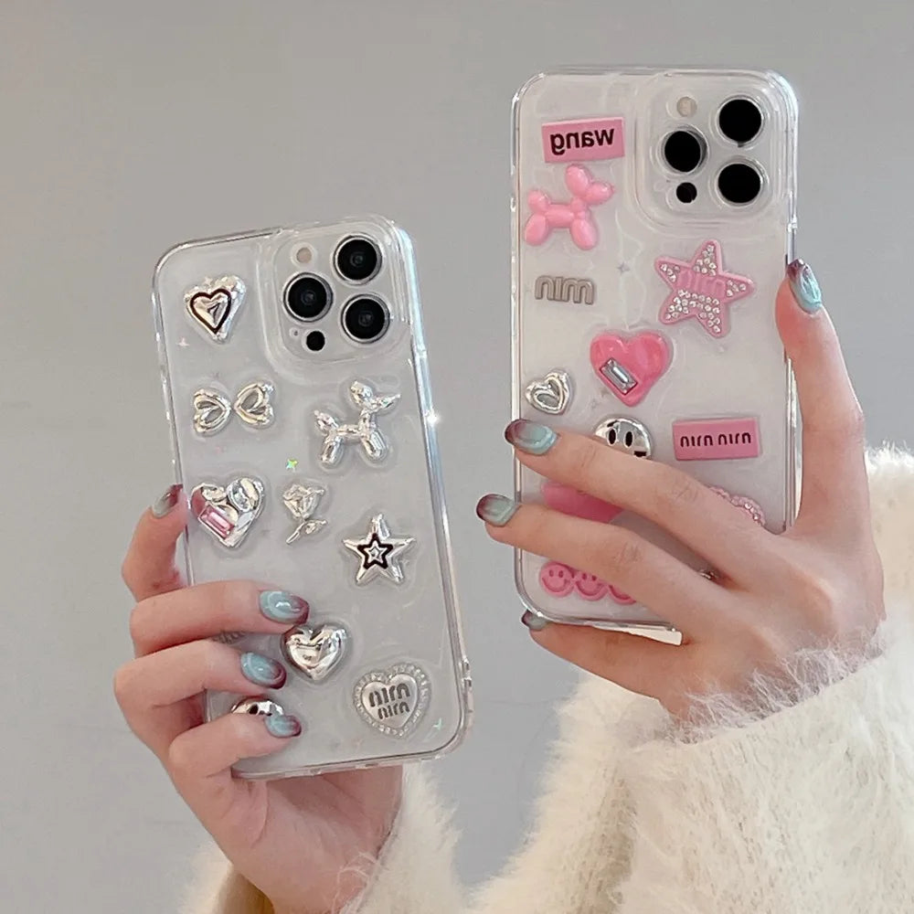 Cute 3D Love Heart Phone Case