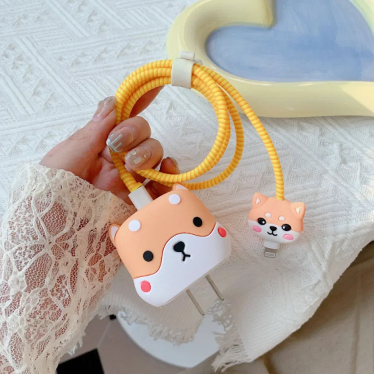 Cute 3D Cartoon Cable IPhone
