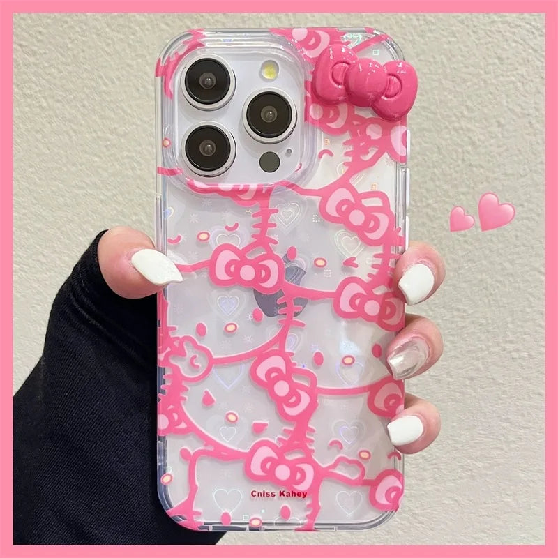 Sanrio Hello Kitty Bow Full Screen Phone Case