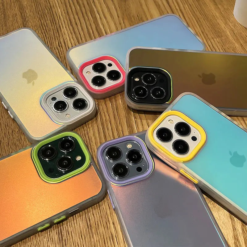 Matte Gradient Laser Phone Case