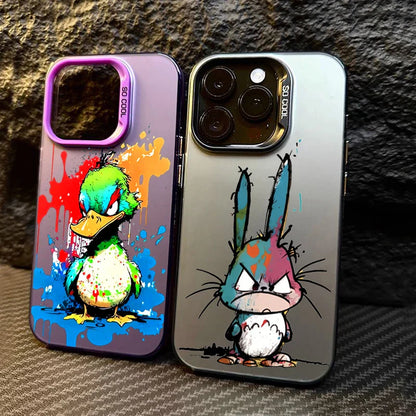 Rabbit Duck Matte Laser Phone Case