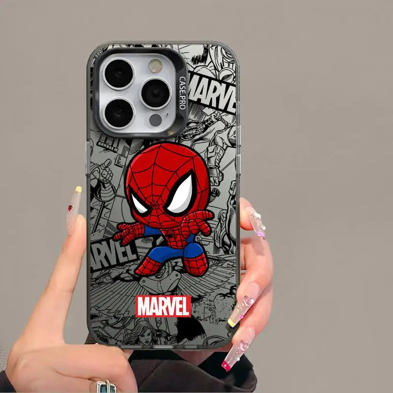 Cartoon Deadpool Spider Man Phone Case