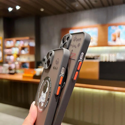 Cartoon Astronaut For Magsafe Wireless Charger Phone Case