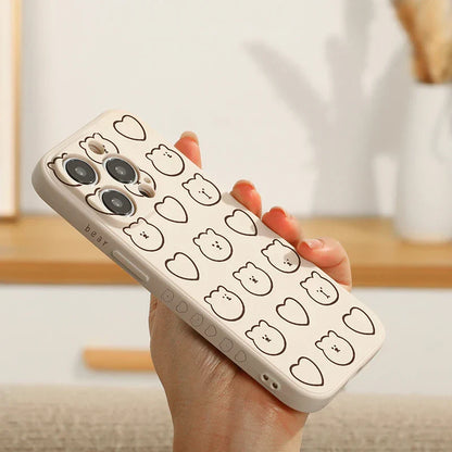 Graffiti Bear Silicone Phone Case