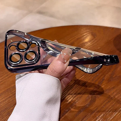 Plating Soft TPU Full Lens Protect Phone Case