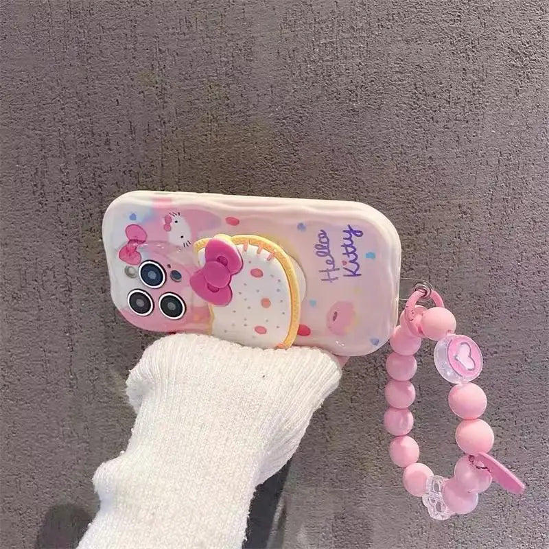 Kuromi Hello Kitty Bracket Bracelet Phone Case