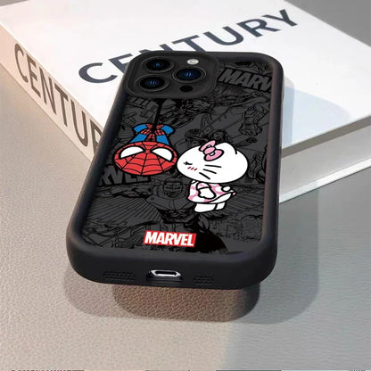 Marvel Spider Man Cat Liquid Silicone Phone Case