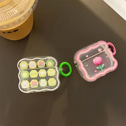 Cute Cartoon Couples Headphone Airpod Case