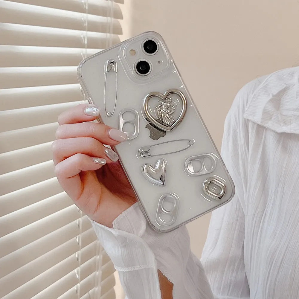 Cute 3D Love Heart Phone Case