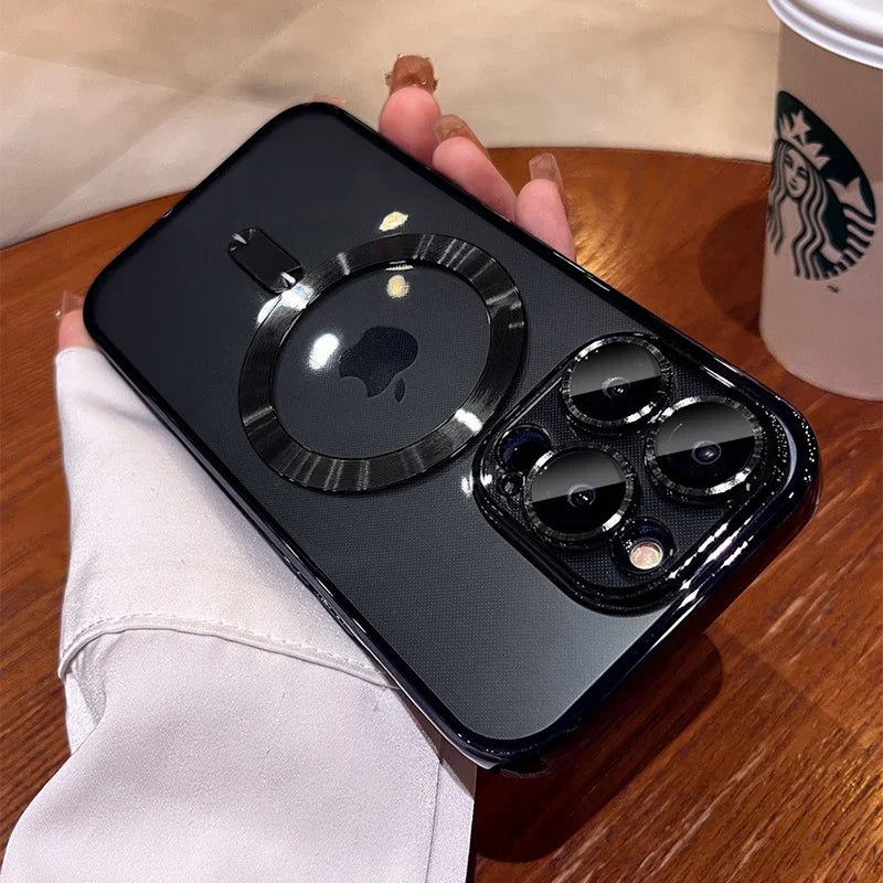 Plating Soft TPU Full Lens Protect Phone Case