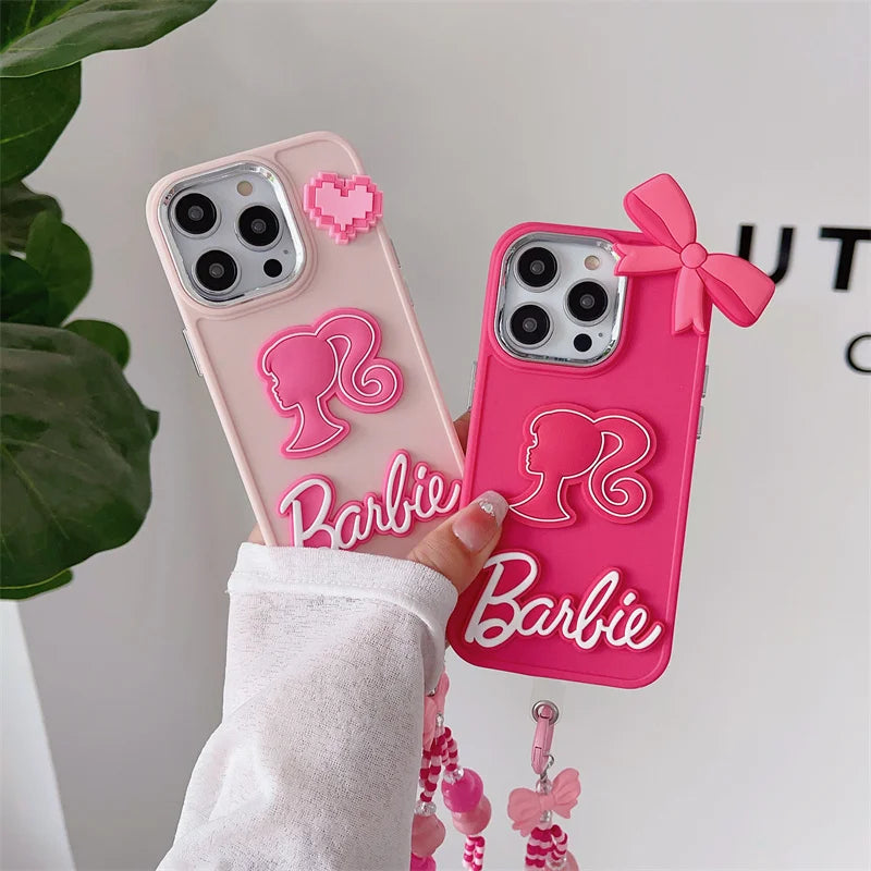 Girls Barbie Cartoon Phone Case