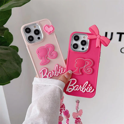 Girls Barbie Cartoon Phone Case