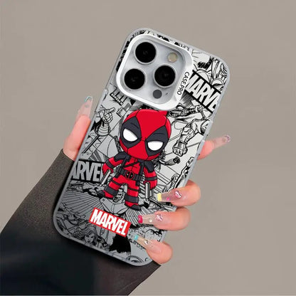 Cartoon Deadpool Spider Man Phone Case