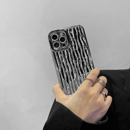 Luxury Silver Tin Paper Phone Case