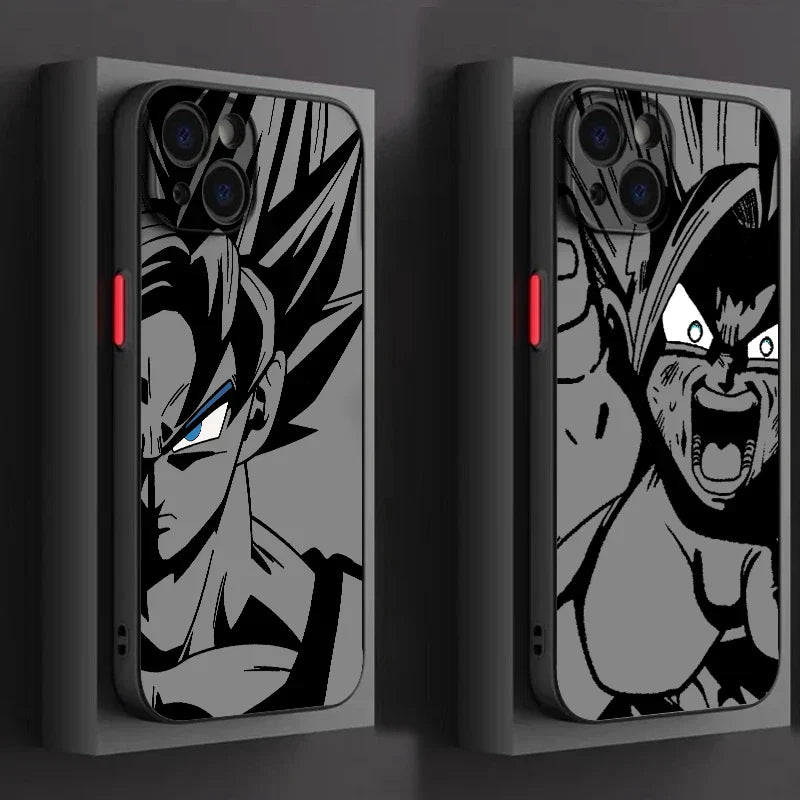 D-Dragon Ball Goku Frosted Translucent  Phone Case