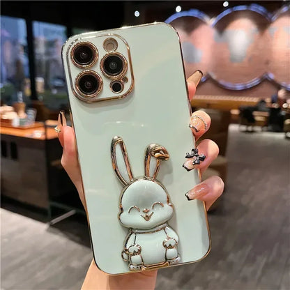 Cute Stand Rabbit Soft Phone Case