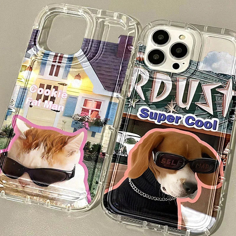 Sunglasses Cat Dog Phone Case