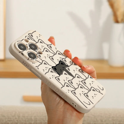 Graffiti Bear Silicone Phone Case